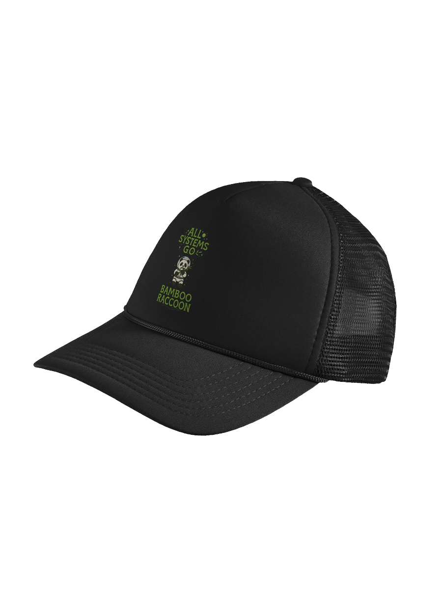 All Systems Go Bamboo Raccoon Trucker Hat product image (4)