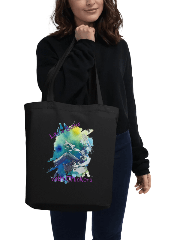 Life Is Better With Chickens - Eco Friendly Tote Bag - Organic Cotton product image (3)