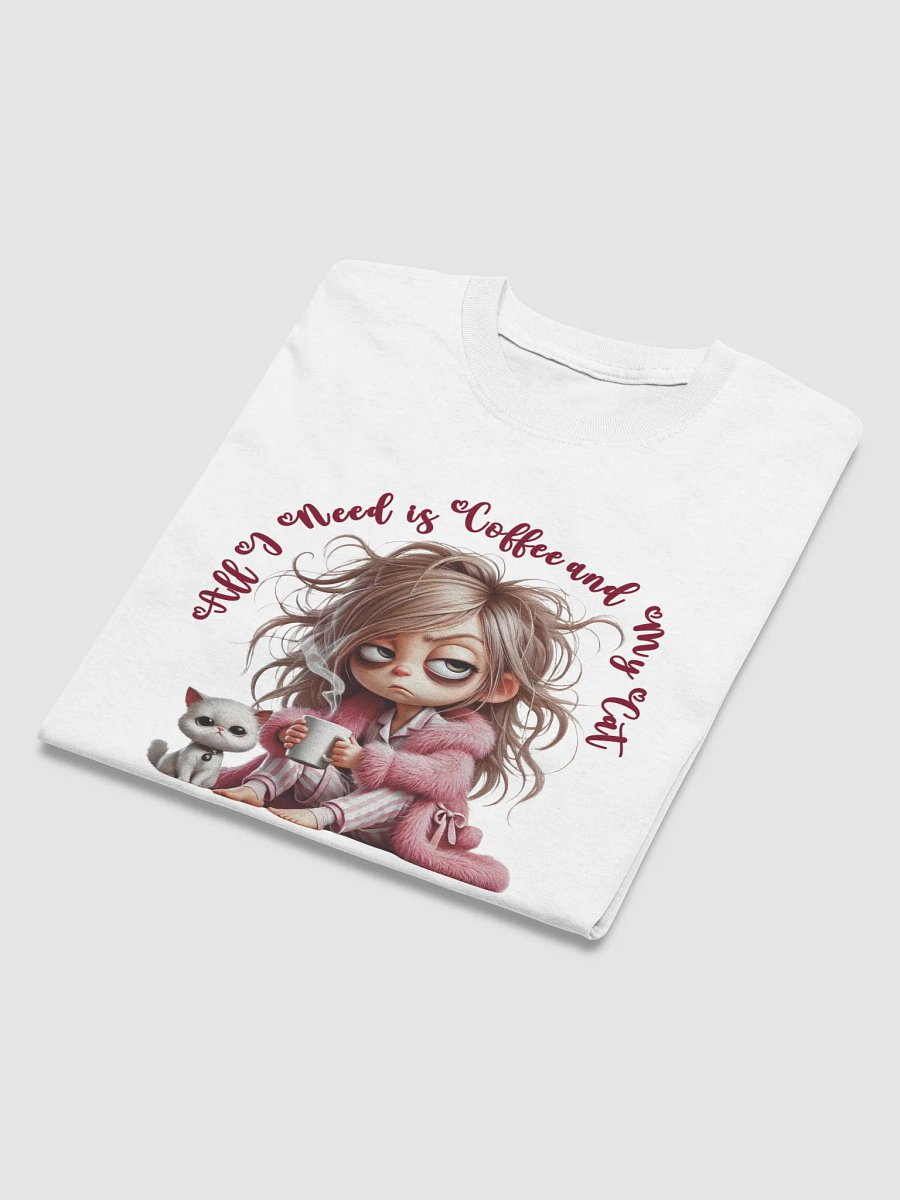 Vibes All I need is Coffee and My Cat T-Shirt product image (7)