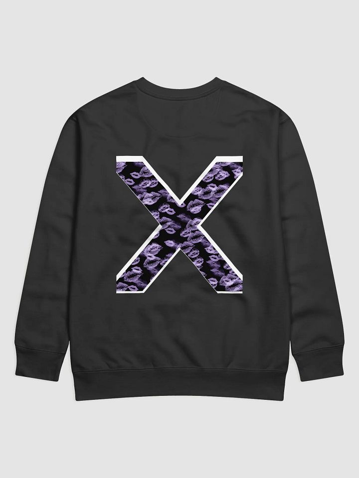 Black X Lilac Lipstick Kisses Crewneck product image (19)