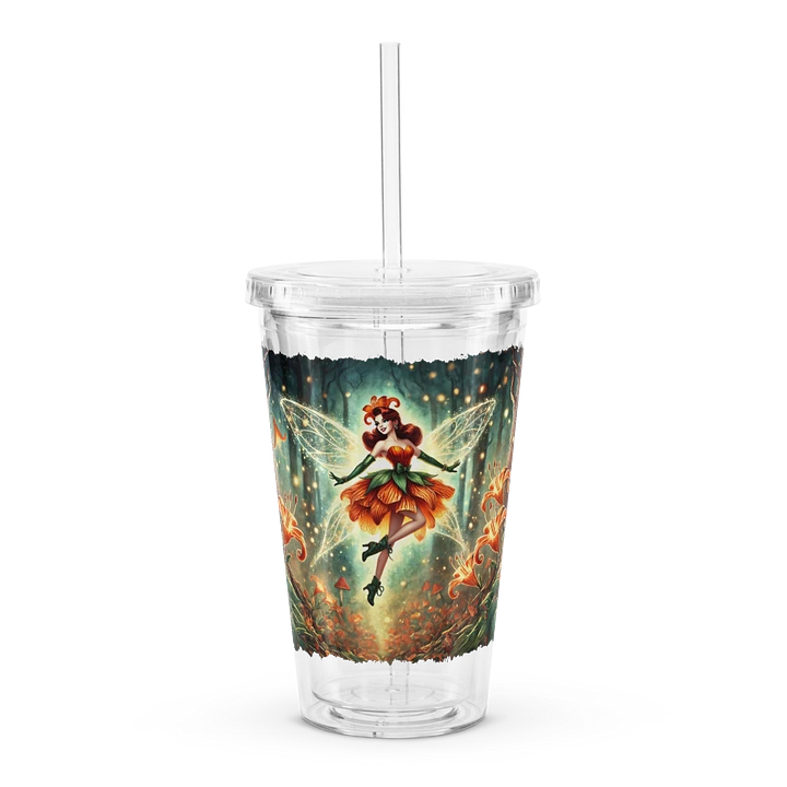 Enchanted Orange Lily Fairy Double Wall Tumbler product image (1)