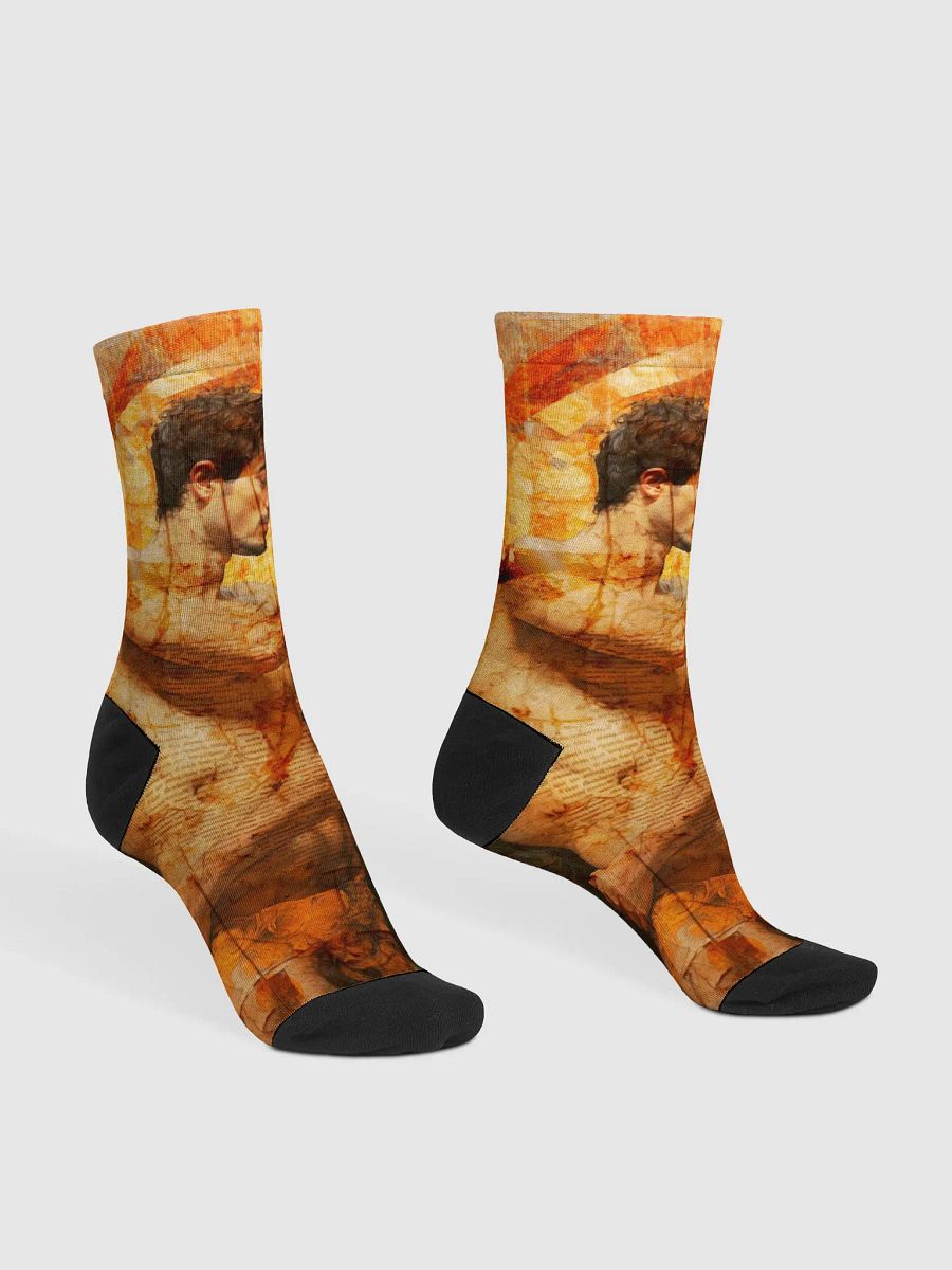 EcoArt Crew Socks-Embrace by Edward Martin product image (3)