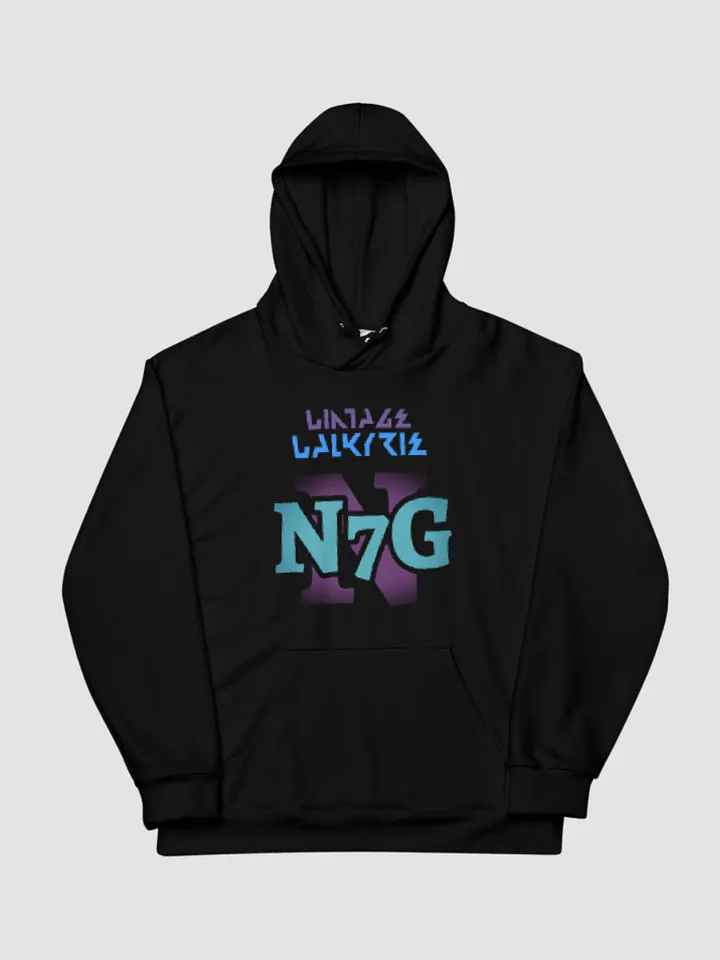 Vintage Valkyrie Hoodie - Black | N7G product image (1)
