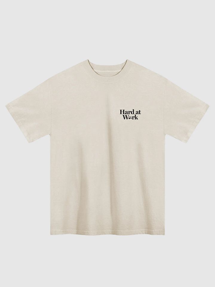 Hard at Work Oversized T-Shirt (Bone) product image (1)