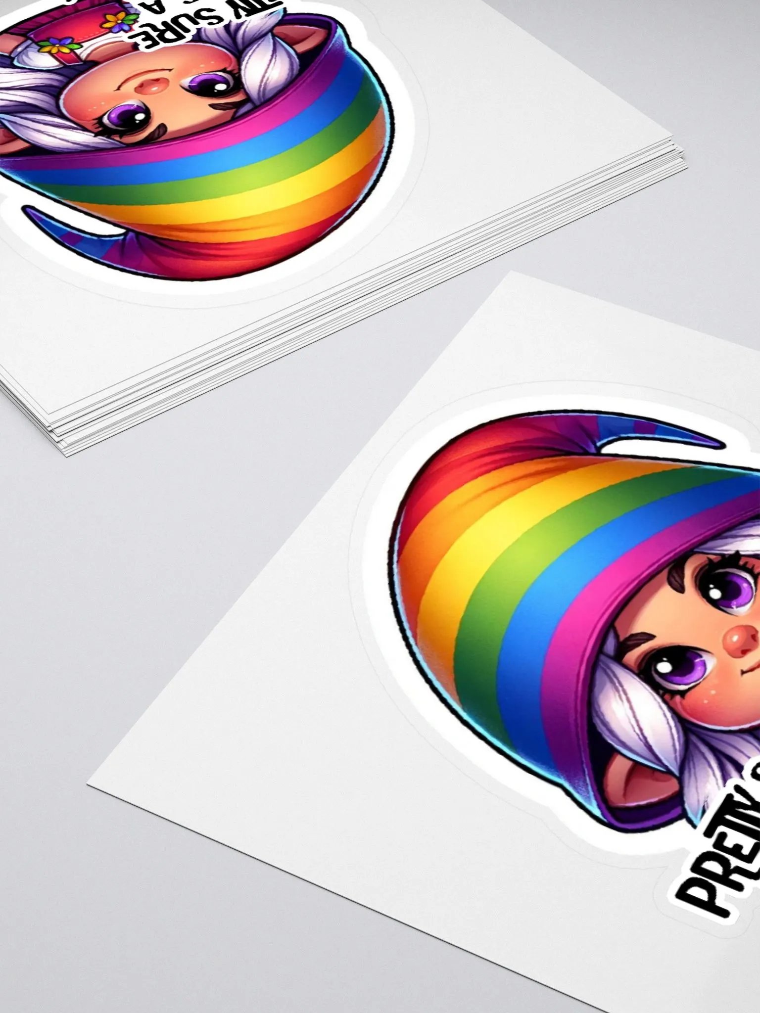 Rainbow Garden Gnome Sticker-Rainbow Sticker-Gnome LGBTQIA+ Sticker product image (10)