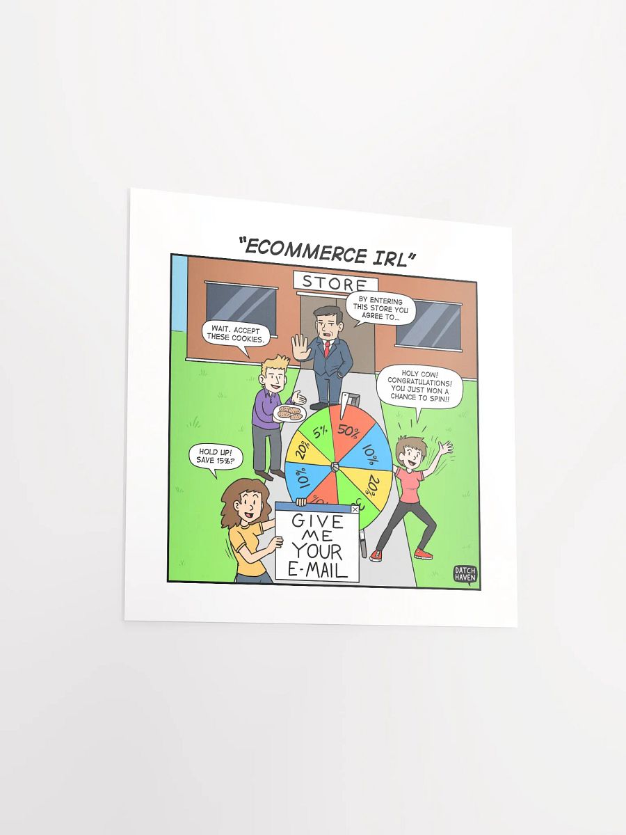 "eCommerce IRL" poster (10″×10″) product image (3)