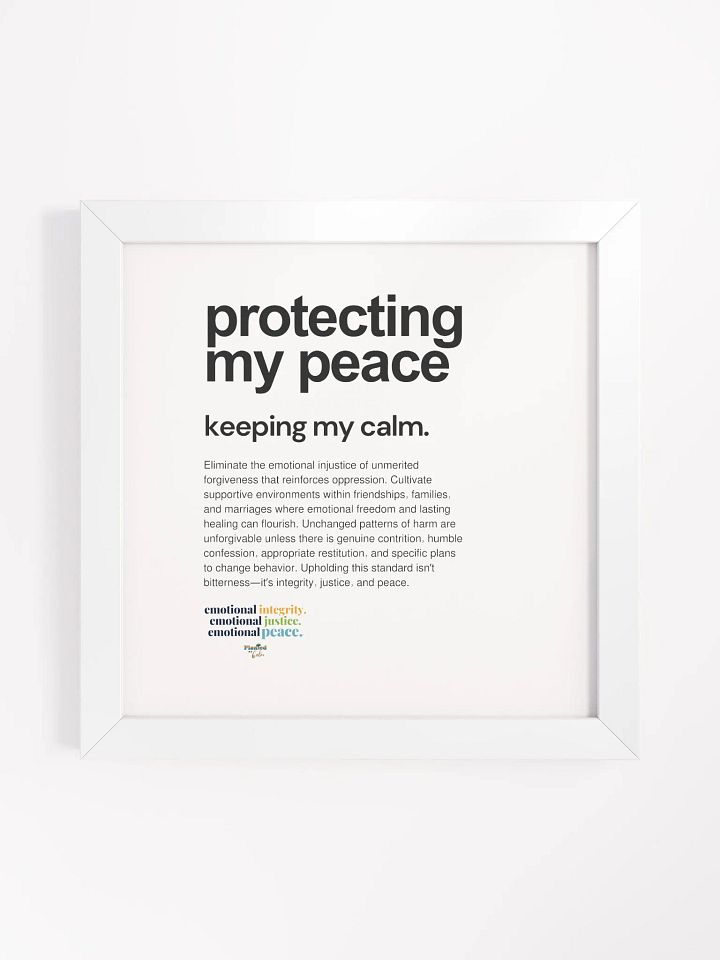 Official Planted By Calm | Calm Keepers High-Quality Framed Matte Poster (Style 2, Choose Your Color/Size) product image (2)