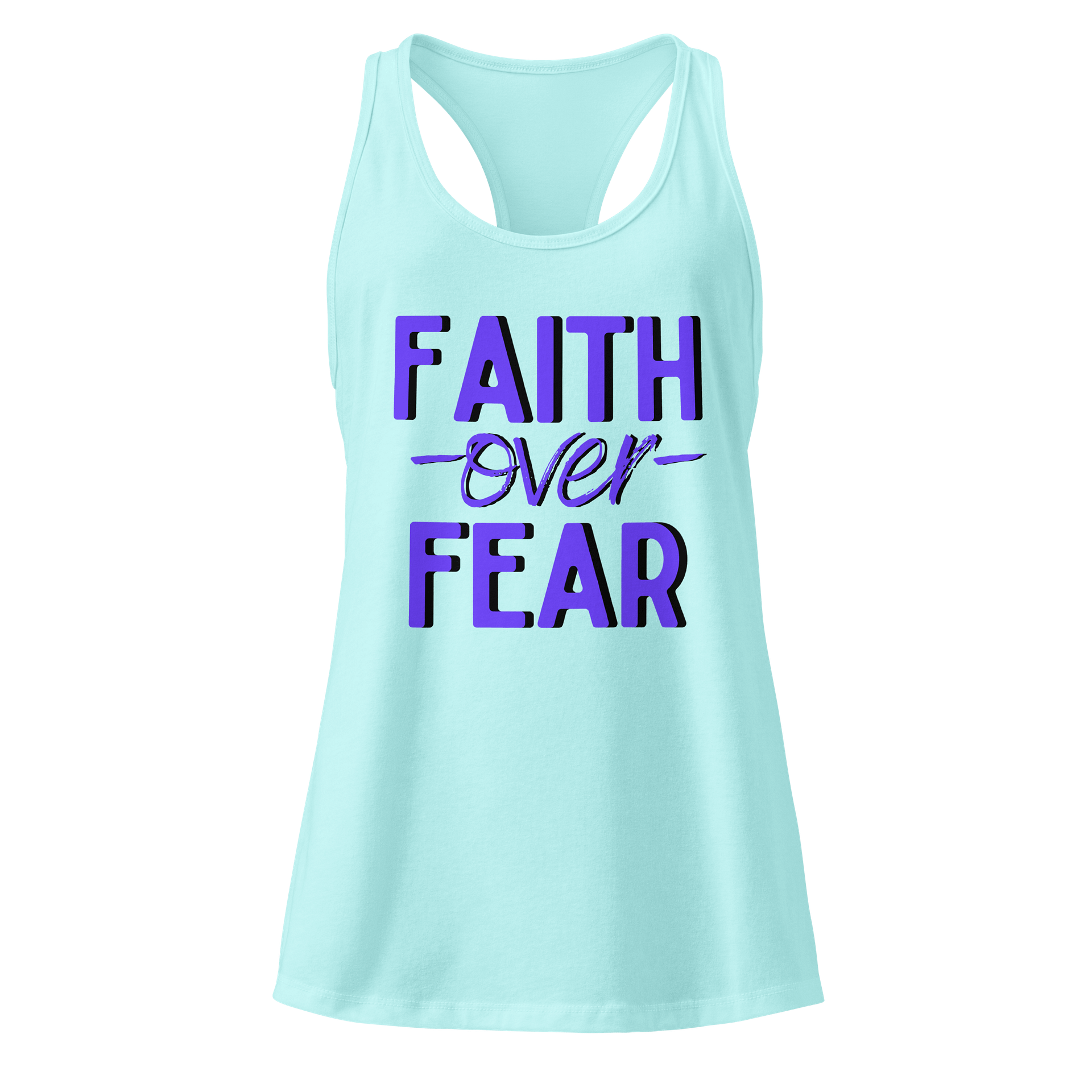 Faith Over Fear Racerback Tank Top product image (5)
