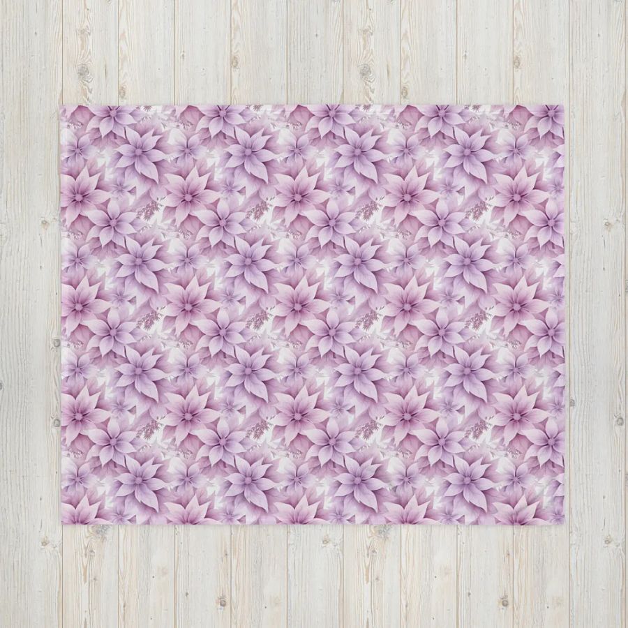 Purple Floral Blanket product image (4)