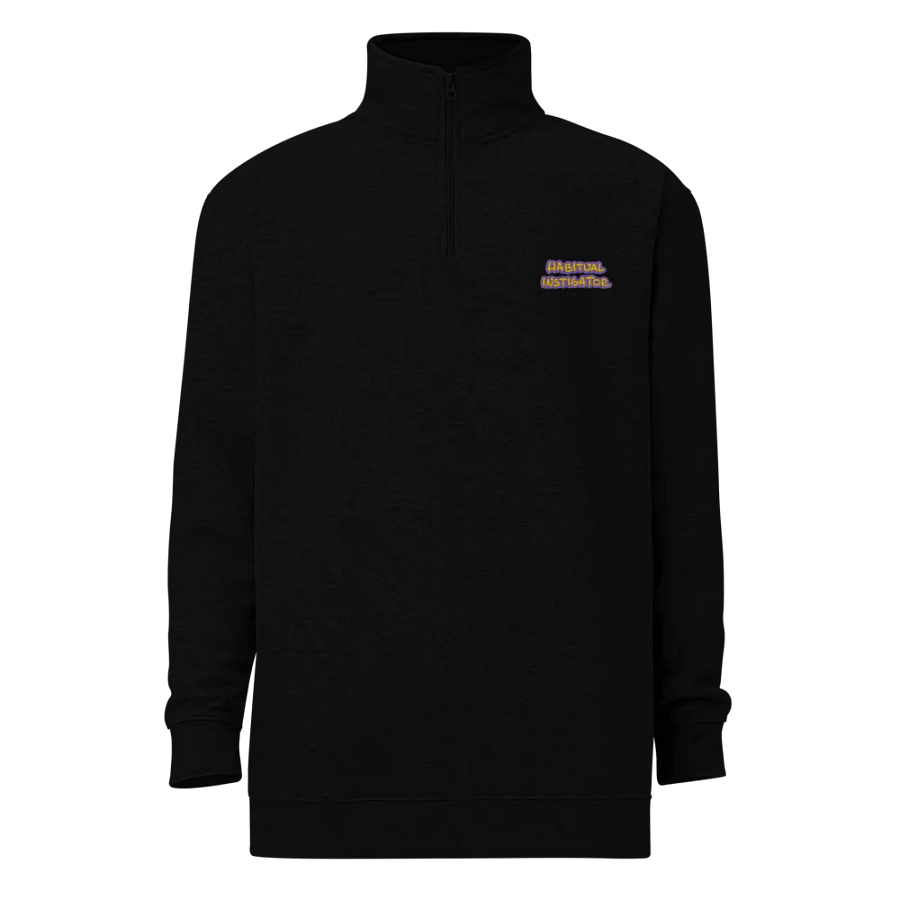 HABITUAL INSTIGATOR (tulip design) embroidered quarter zip product image (2)