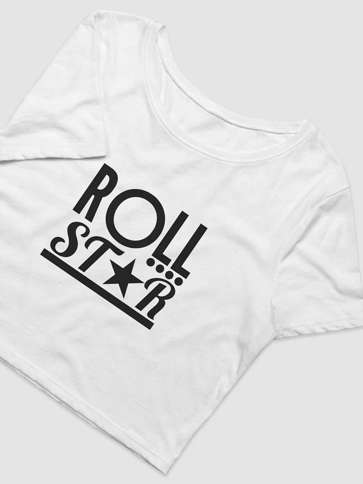 OG ROLLSTAR BLACK LOGO CROP TOP product image (2)