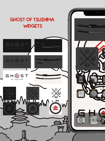 Ghost of Tsushima Black Phone Theme product image (4)