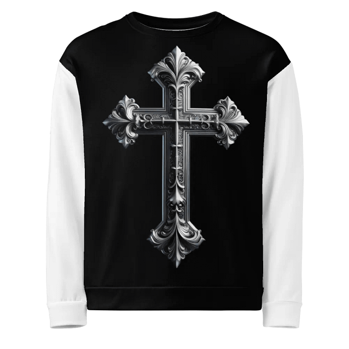 A Silver Angel and Cross - Unisex Sweatshirt #8 product image (1)