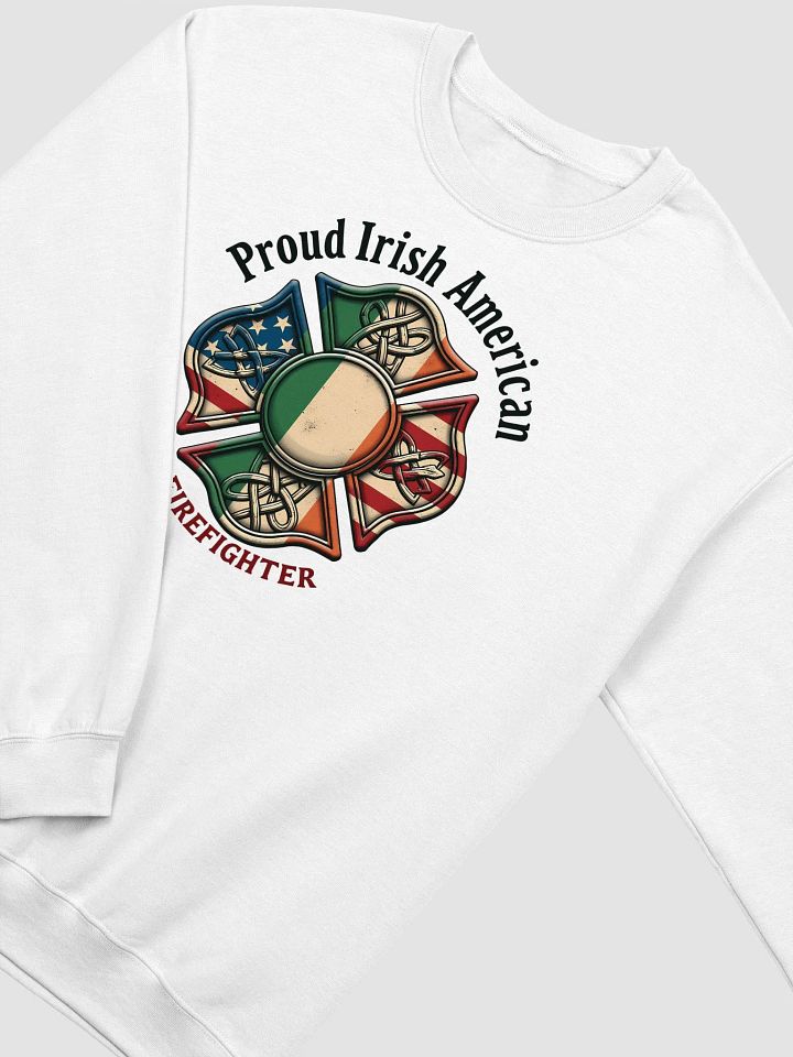 Proud Irish American Firefighter Classic Crewneck Sweatshirt product image (8)