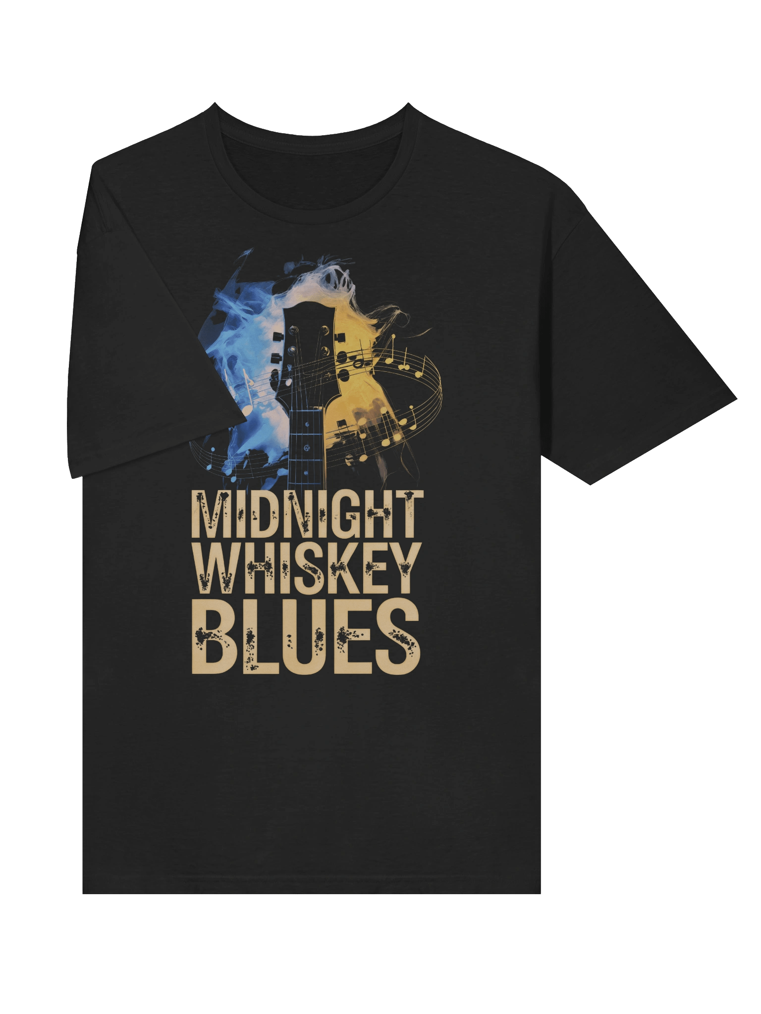 Midnight, Whiskey, Blues - Unisex Softstyle Tee (The Slogan Series) product image (5)