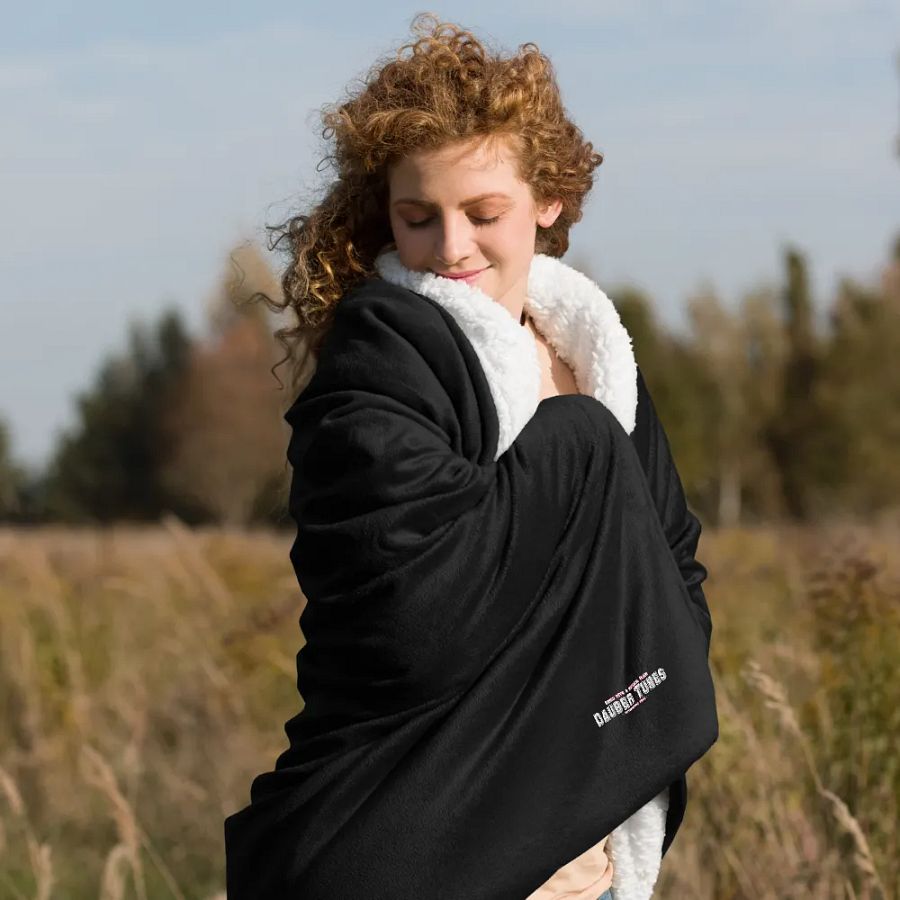 Dauber Tunes Embroidered Sherpa Blanket product image (1)