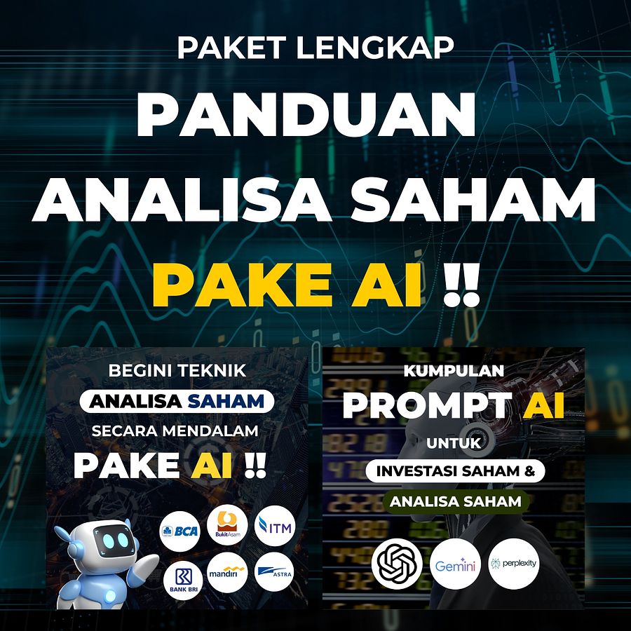 [BUNDLE] Paket Lengkap Panduan Analisa Saham Pake AI product image (1)
