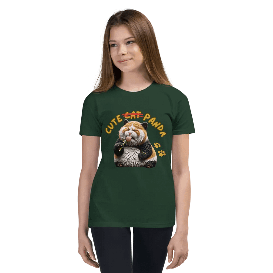 'Cute Not Cat But Panda' Youth T-Shirt 🐱🐼😄 product image (3)
