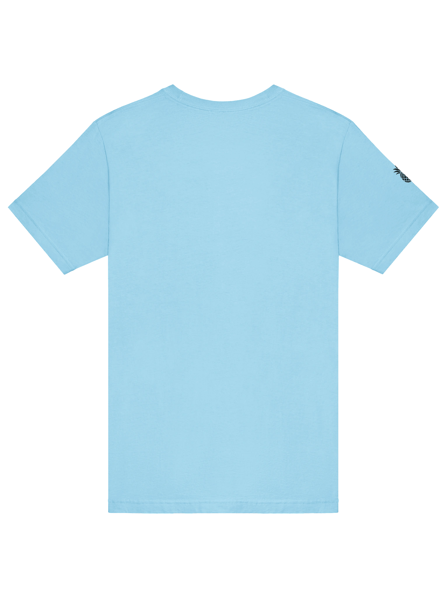 Lucky Pineapple Minimalist Sleeve Solid Color Unisex T-Shirt (Cool Blue Colors) product image (32)