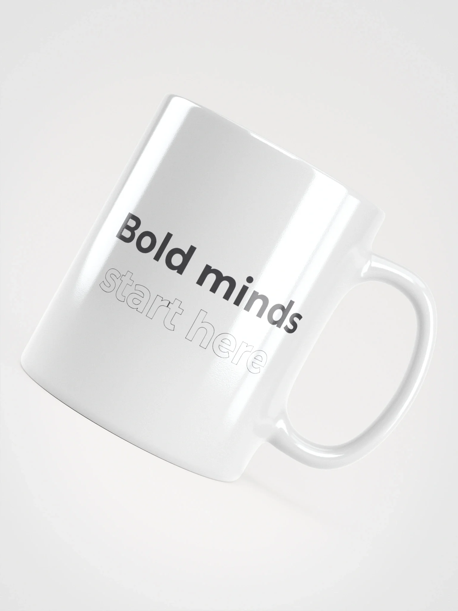 Bold Minds Start Here Mug – Inspirational Coffee Cup for Ambitious Thinkers & Creatives product image (5)
