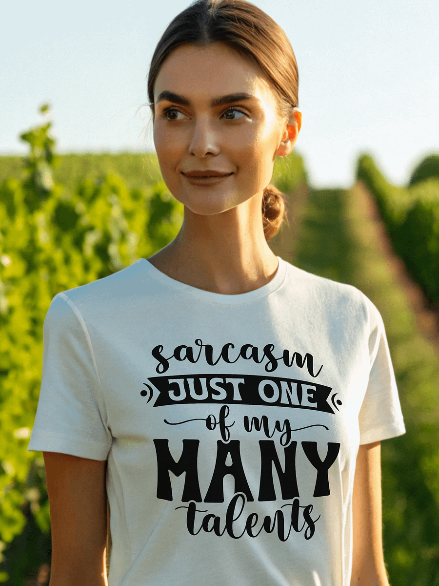Sarcasm Just One Of My Many Talents Women White T-Shirt product image (1)