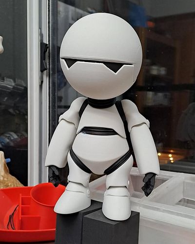 I could calculate your chance of survival, but you won't like it.  3d printed in polyterra white pla and galaxy pla black.