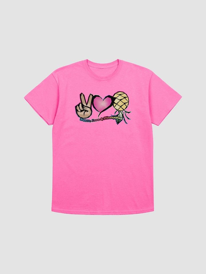 Peace Love & Pineapples basic heavyweight tee shirt product image (1)