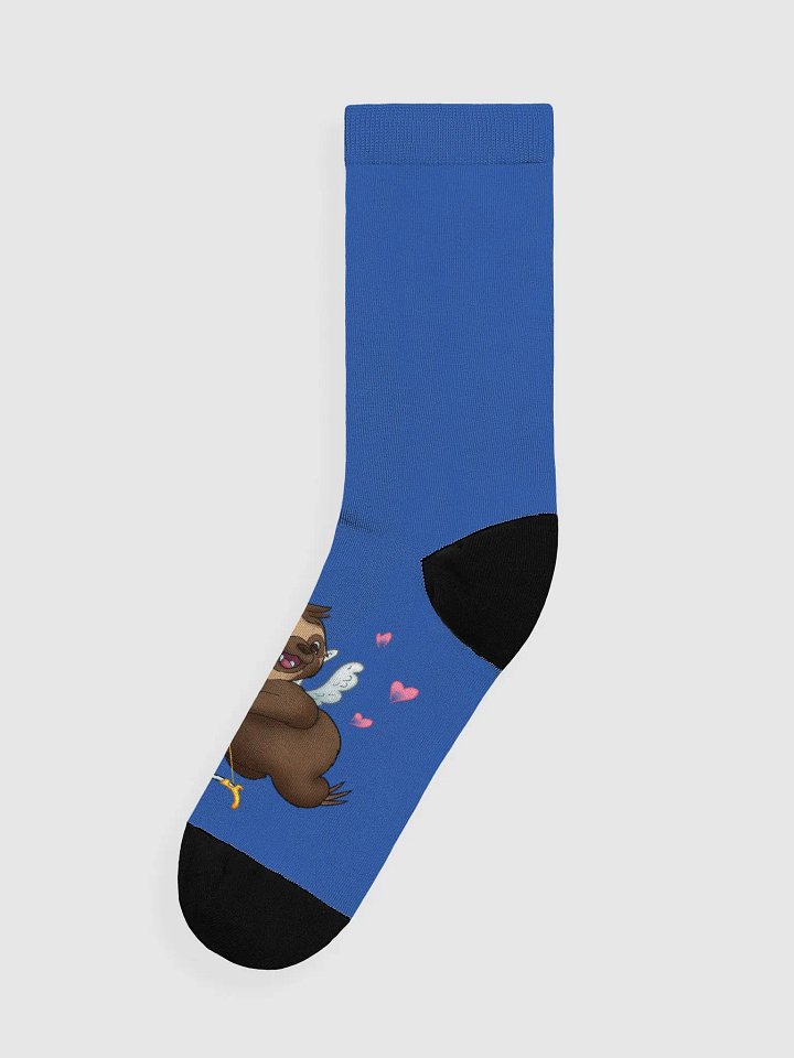 Blue Cupid Sloth Crew Socks product image (1)