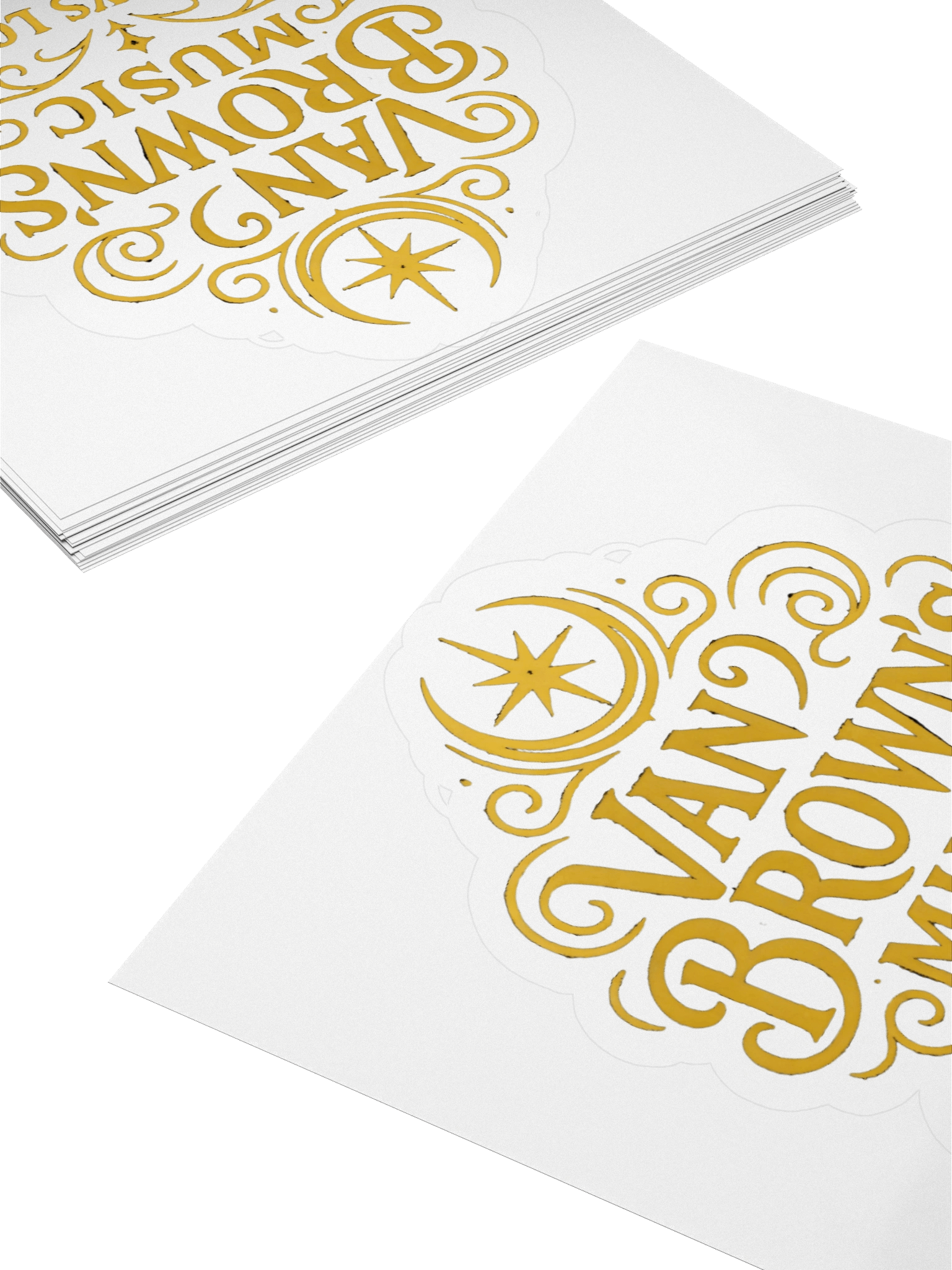 Golden Logo Kiss-Cut Vinyl Stickers product image (11)