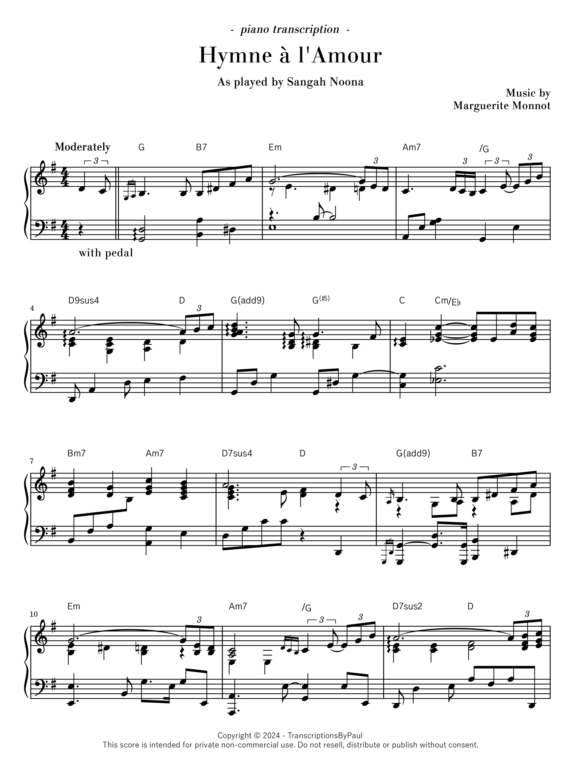 Hymne à l'Amour - Sangah Noona product image (1)
