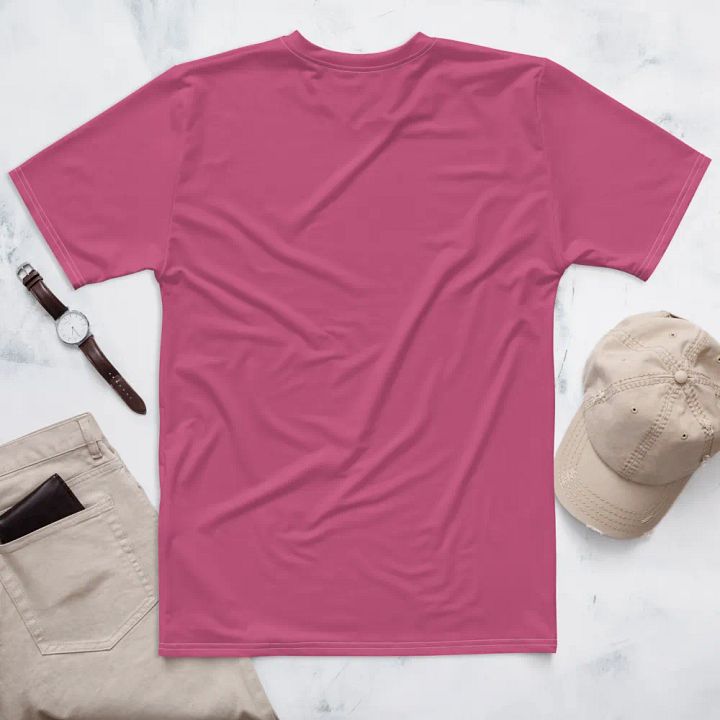 Plain Muted Blush Pink True Summer Men's Crewneck Polyester Heavyweight Premium T-Shirt by Treasure Pie product image (2)