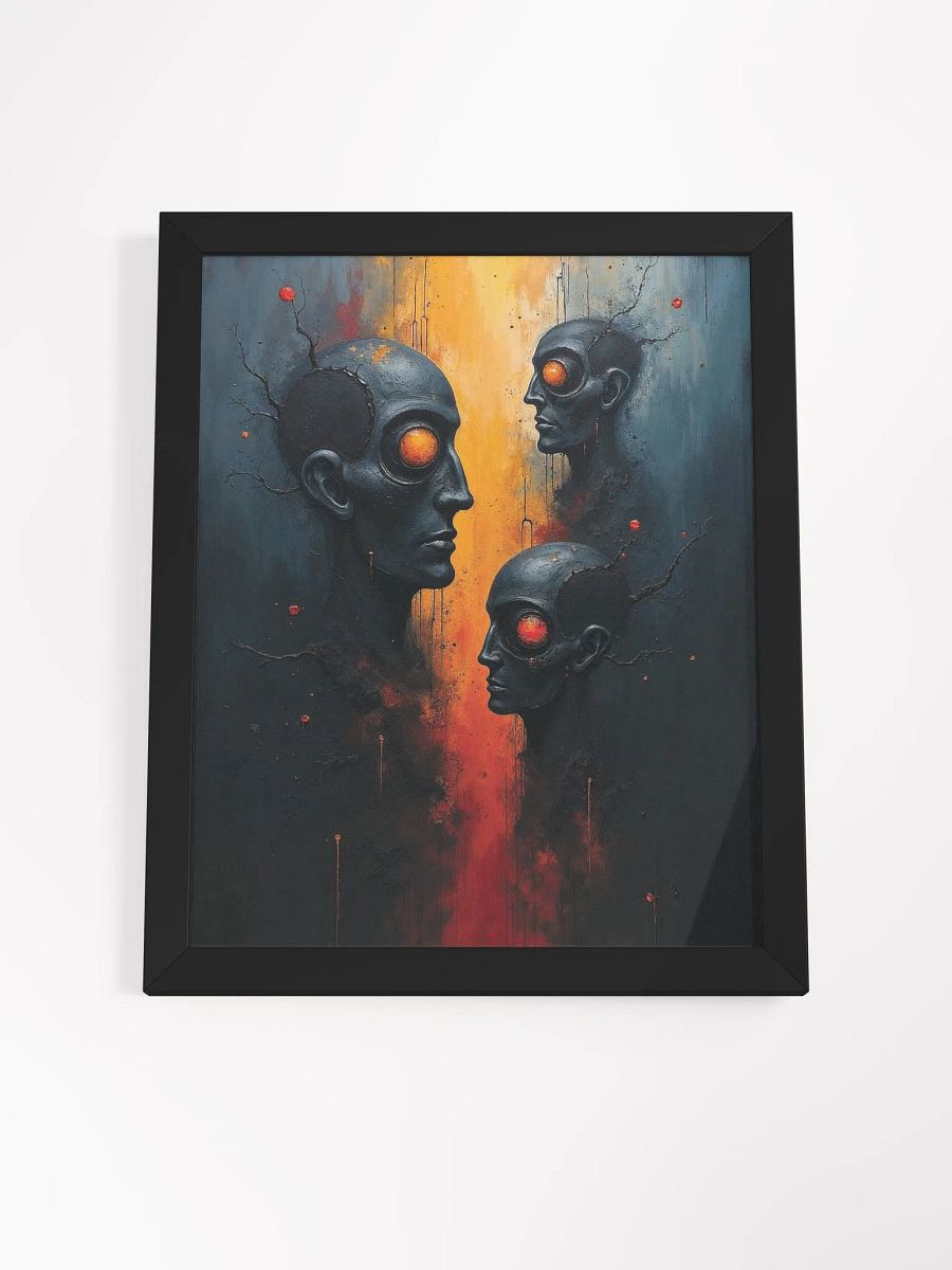 Ethereal Glowing Eyes Framed Print product image (18)