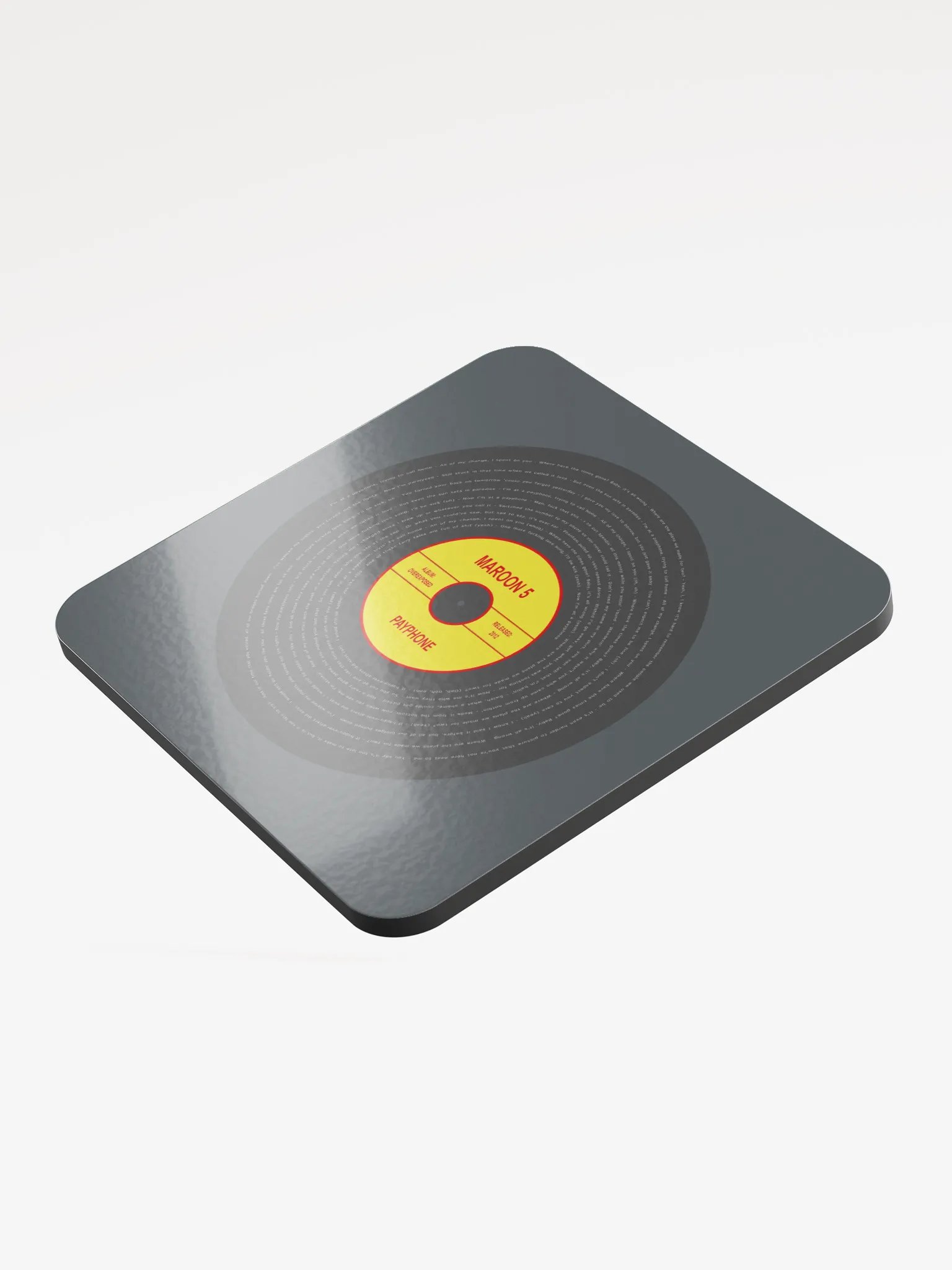 Maroon 5 - Payphone Vinyl Coaster product image (3)