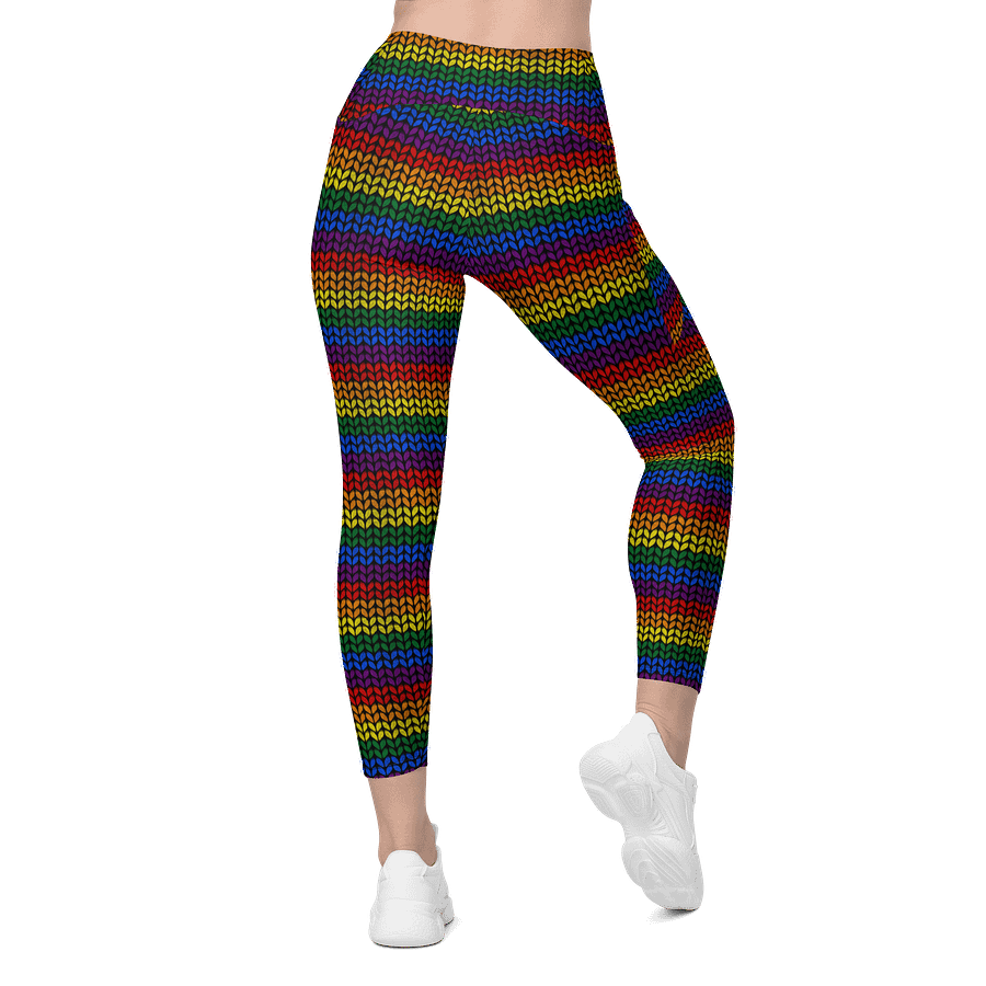 Rainbow Fnit Leggings with Pockets product image (2)