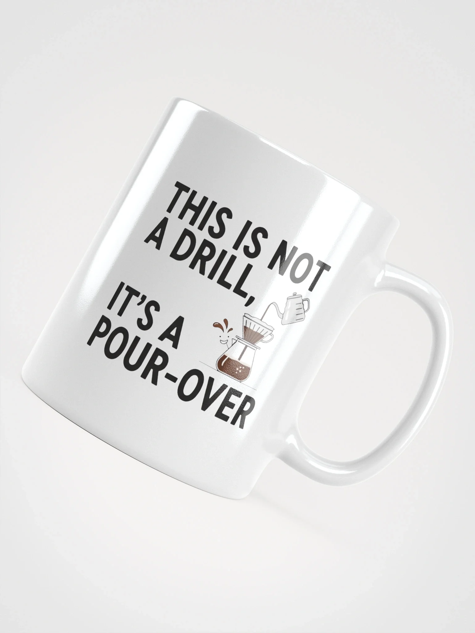 This Is Not a Drill, It’s a Pour-Over Mug – Funny Coffee Lover Gift, Perfect Ceramic Coffee Cup for Pour-Over Brewing product image (5)