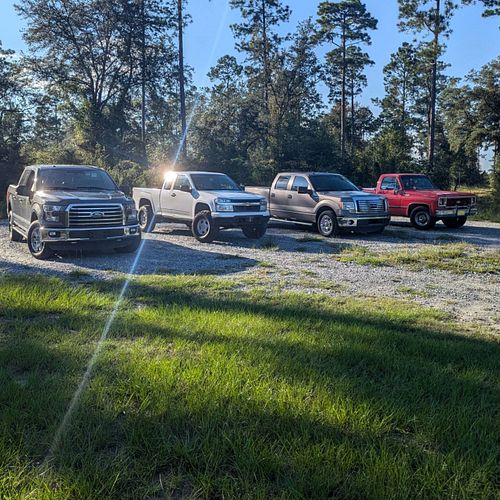 Photos with all the trucks