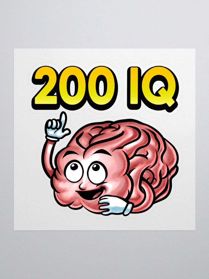 200 IQ Kiss Cut Sticker product image (1)