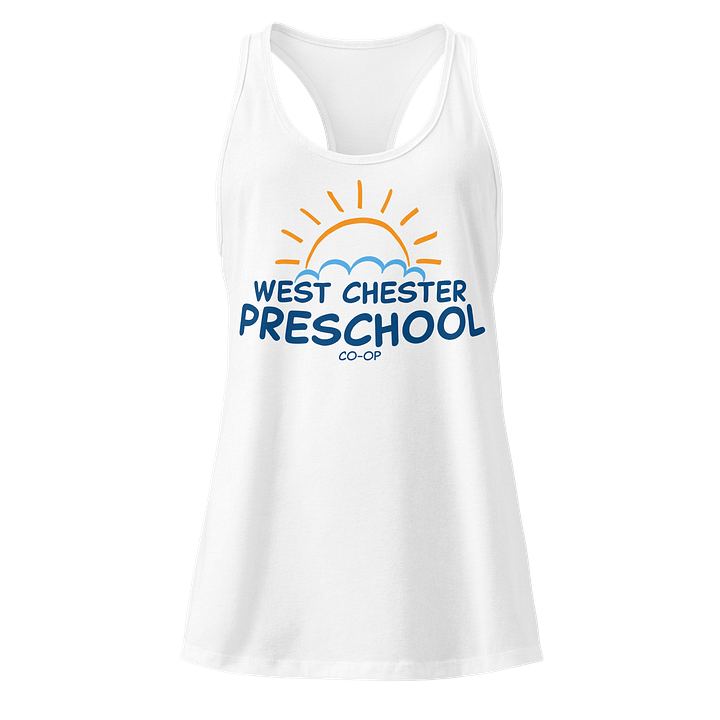 Women's White Racerback Tank product image (2)