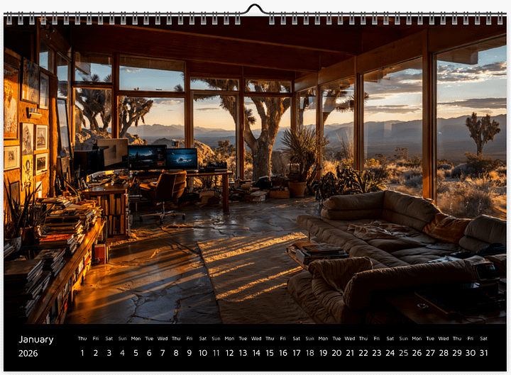 Ambient Outpost Calendar 2026 product image (2)