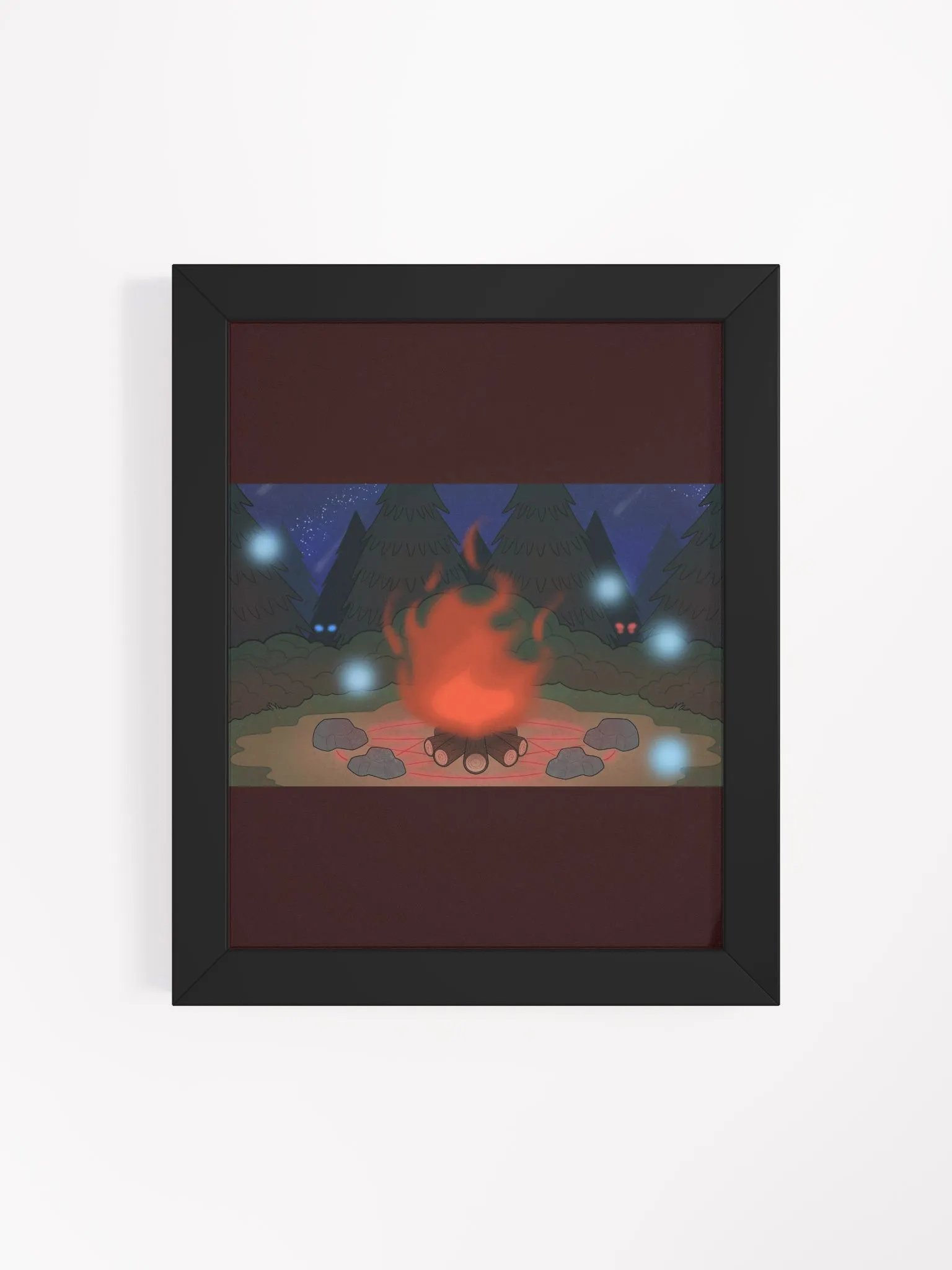 Framed High-Quality Matte Poster - Cryptid Summoning Circle - Full product image (1)