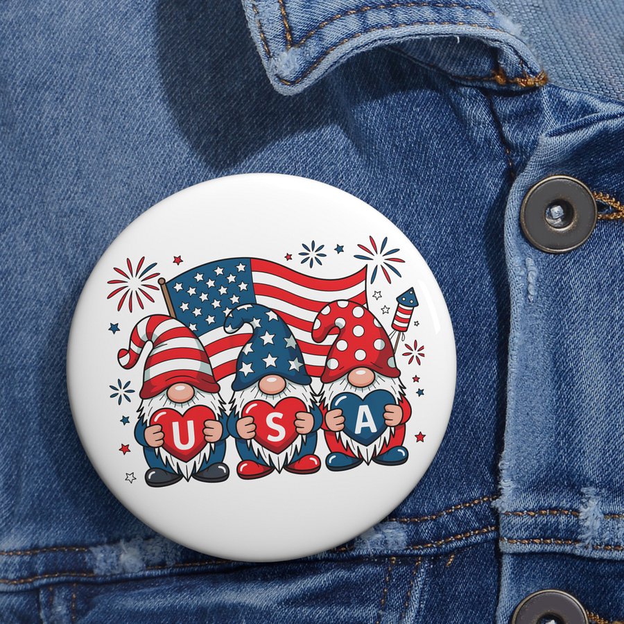 🎆 Patriotic Gnomes USA Clipart – 4th of July Digital PNG (Transparent Background) 🎆 product image (6)