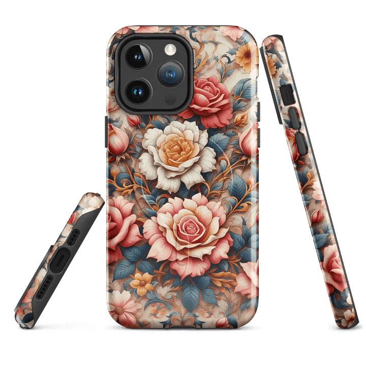 Vintage Rose Garden MagSafe® iPhone® Tough Case - Painting Artwork fit for iPhone 16 15 14 Pro Max product image (4)