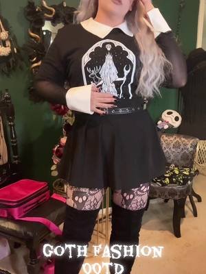 Goth Fashion OOTD with Persephone Shirt ❤️ #goth #fashiontiktok 