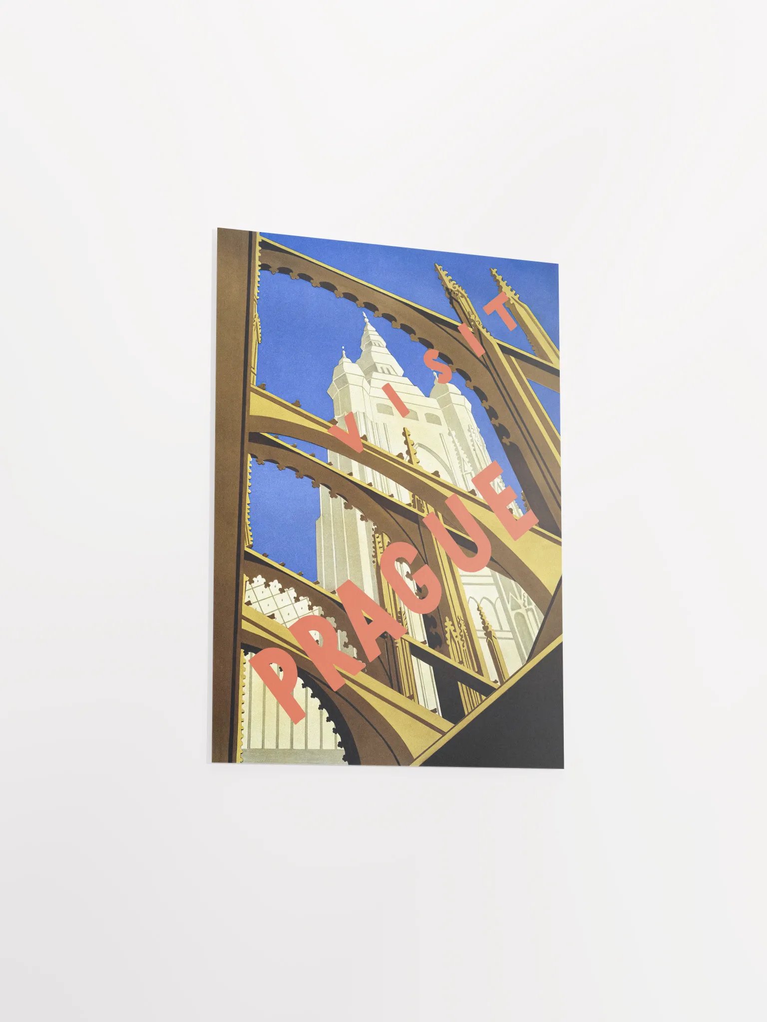 Prague, Czech, 1930s — Retro vintage travel poster, retro travel poster, propaganda poster, art deco poster product image (7)