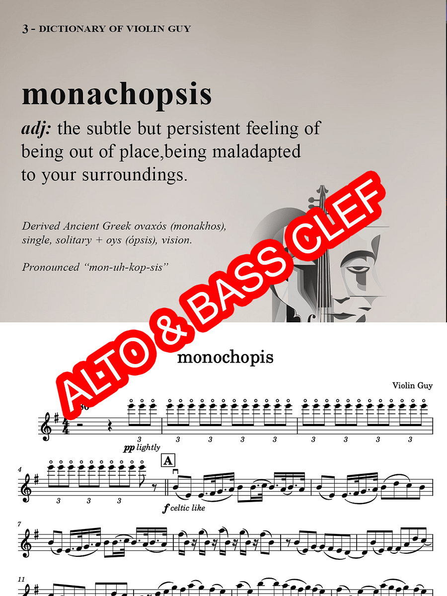 monachopsis - Alto & Bass Clef product image (1)
