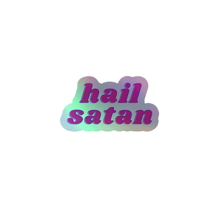 Hail Satan Holographic Sticker product image (1)