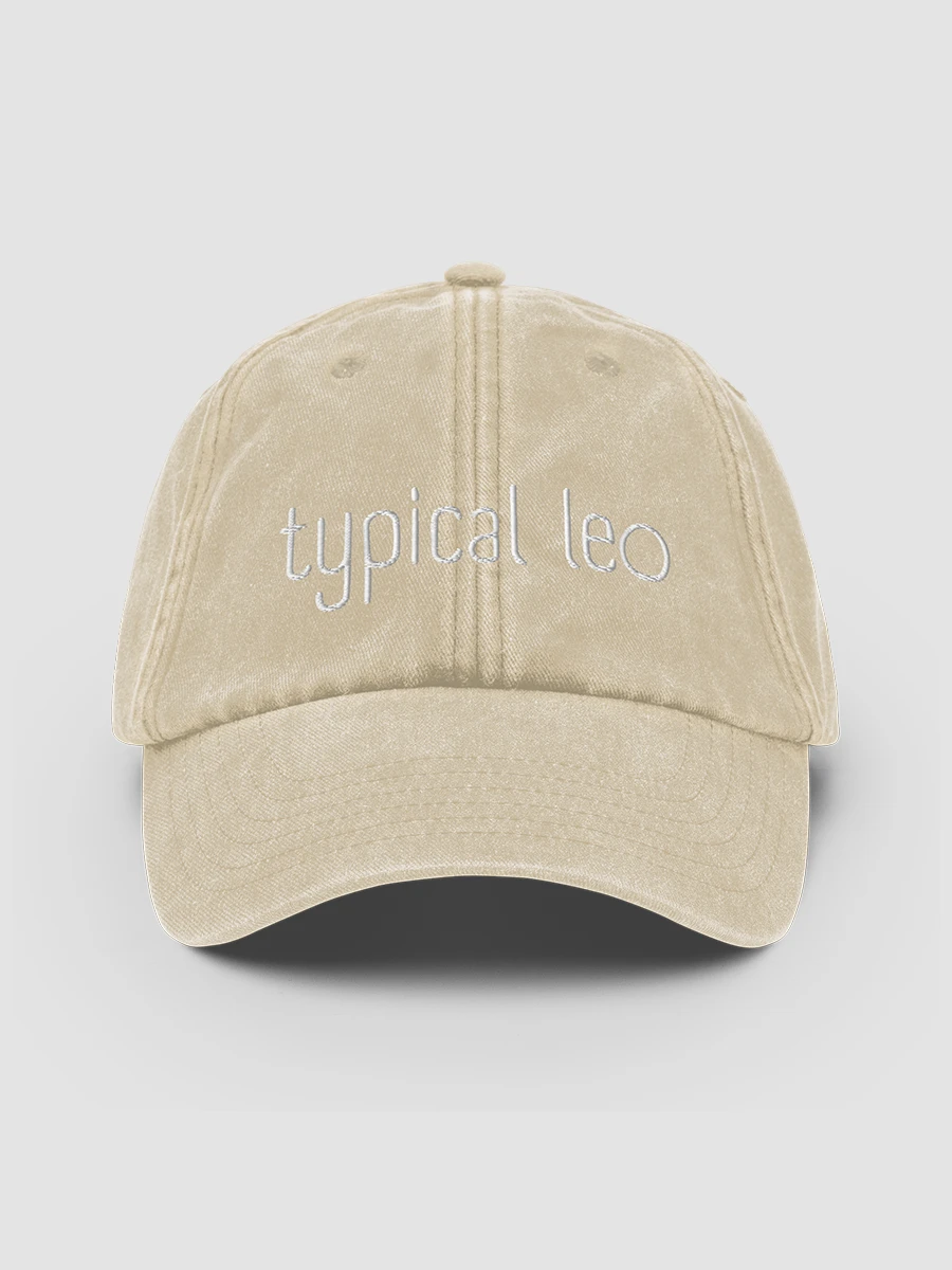 Typical Leo White on Stone Vintage Wash Dad Hat product image (1)