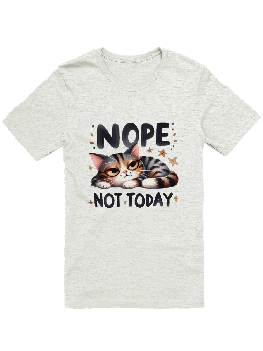 Nope Cat Relaxed T-Shirt product image (1)
