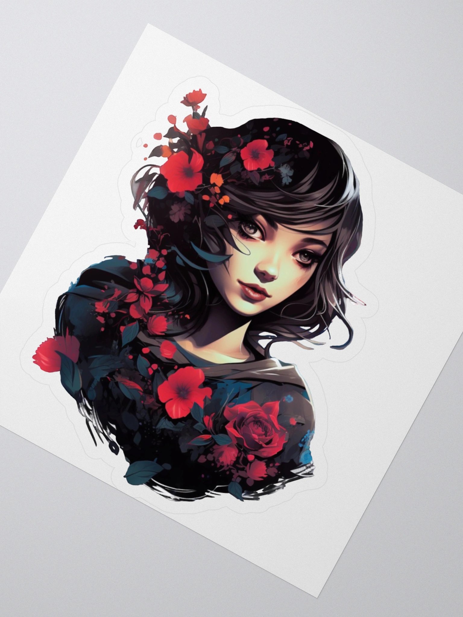 Red Roses, Floral, Sticker product image (2)