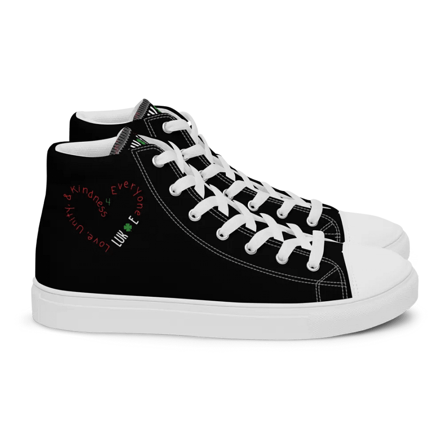 Kindness 4 Everyone High Top Canvas Shoes product image (2)